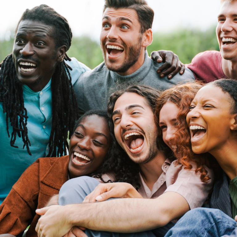Happy people because they are not sinners